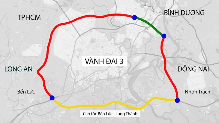Đề xuất đầu tư hoàn thiện Vành đai 3 TP. Hồ Chí Minh lên 8 làn xe