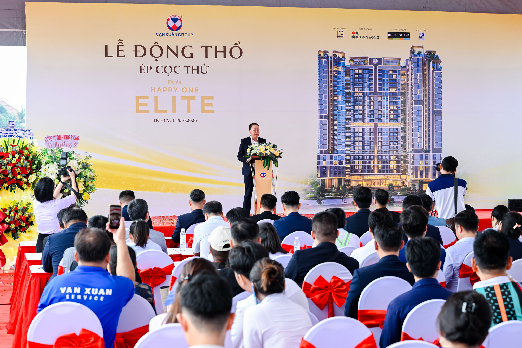 Vạn Xuân Group chính thức động thổ dự án Happy One Elite