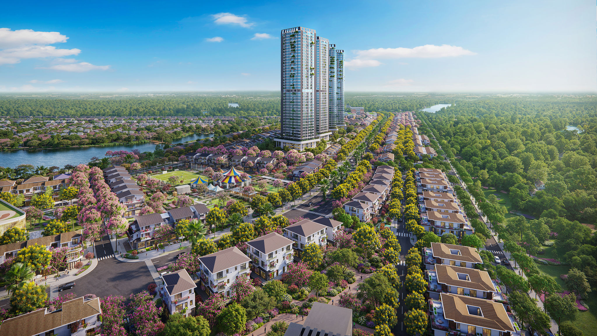 Ecopark ra mắt Rừng Hồng – trái tim lễ hội giữa đại đô thị sinh thái Eco Retreat
