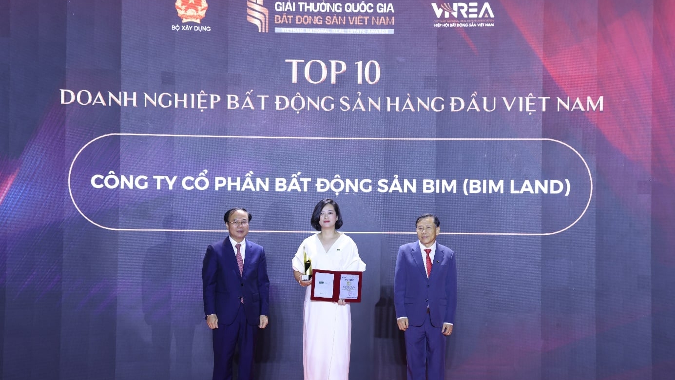 BIM Land được ghi nhận trong Top 10 doanh nghiệp bất động sản hàng đầu Việt Nam